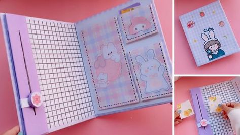 Kawaii Ideas Diy, Pencil Diy Craft, How To Make School Supplies Cute Diy Crafts, Use Full Crafts, Diy Pencil Case Paper, Paper Craft Bookmarks, Scrapbook Ideas Simple Diy, How To Make A Pencil Case, How To Make A Diary