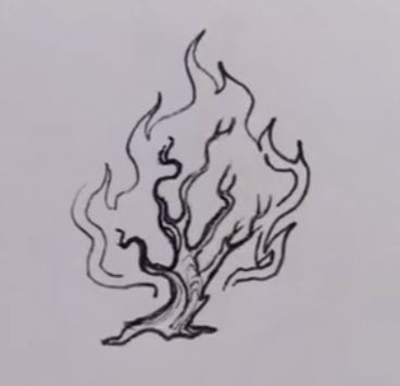 Burning Bush Tattoo, Bush Tattoo, Burning Bush, Gorgeous Tattoos, Jesus Art, Art Drawings Sketches, Aesthetic Art, I Tattoo, Drawing Sketches