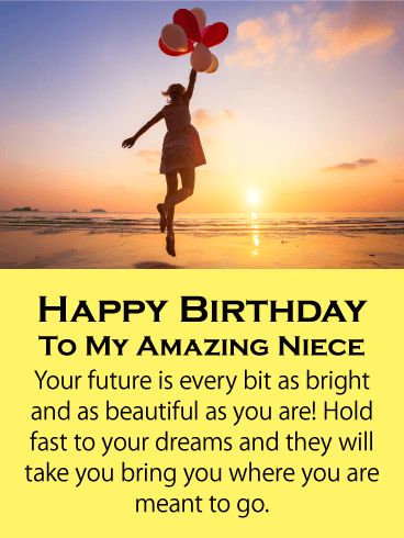 Hold Fast to Your Dream! Happy Birthday Card for Niece 18th Birthday Wishes For Niece, 18th Birthday Message For Niece, Happy Birthday Niece Messages, Happy Birthday Wishes Nephew, Niece Birthday Quotes, Happy 21st Birthday Wishes, Birthday Card For Niece, Niece Birthday Wishes, 21st Birthday Wishes