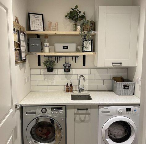 Utility Area In Garage, Budget Utility Room Ideas, Utility And Wc Room Ideas, Windowless Utility Room, Utility In Kitchen, Garage Utility Room Ideas Uk, Neutral Utility Room, Shed Utility Room, Garage Conversion Utility Room