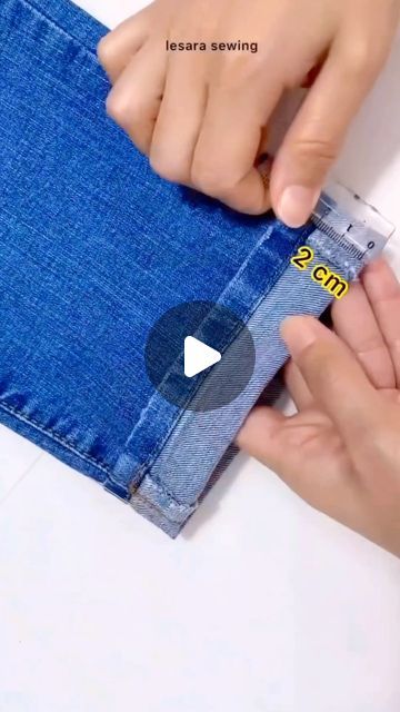 50K views · 1.7K likes | clothes on Instagram: "Pants are long, it's up to the master to repair them. @lvbaglove" 2023 Pants, Pants Sewing, Repair Clothes, December 26, Clothing Hacks, The Master, Sewing Hacks, Sewing Crafts, Repair