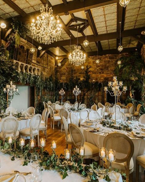 Lemmington Hall on Instagram: "A Wedding Breakfast to Remember 💫🌿  The Forgotten Tower sets the stage for a dining experience laced with history and grandeur.  Enjoy a lavish Wedding Breakfast with unrivalled menus, freshly prepared by our award-winning Executive Head Chef and his team. Dine in luxury with up to 80 guests, amongst the Juliet balcony and the captivating allure of the woodland décor.  Explore our Forgotten Tower via link in bio   Images @stevenmcdonald_photography  Forgotten Tower Installation by @greatbritishbash Table Styling @madesimplyperfect   #HistoricWedding #Herritage #Wedings #WeddingVenue #Northumberlandweddingvenue" Ethereal Space, Lavish Wedding, Juliet Balcony, Historic Wedding, Indoor Ceremony, Countryside Wedding, Table Styling, Woodland Decor, Destination Wedding Venues