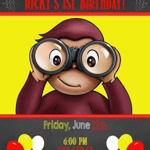 Buyer photo Ashli Garcia, who reviewed this item with the Etsy app for Android. Curious George Crafts, Curious George Birthday Party, Curious George Party, Curious George Birthday, Funny Animal Photos, Cartoon Wall, Circus Birthday, App For Android, Happy 2nd Birthday