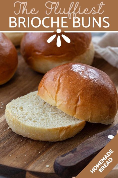 Brioche Buns Recipe, Tangzhong Method, Sourdough Buns, Buns Homemade, Brioche Burger Buns, Homemade Burger Buns, Burger Bread, Burger Buns Recipe, Hamburger Bun Recipe