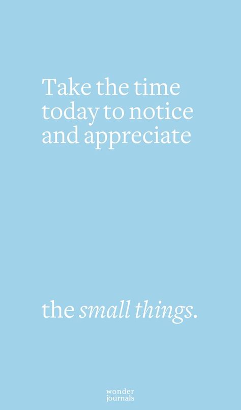 Appreciate The Small Things, The Small Things, Life Quotes To Live By, Gratitude Quotes, Motivational Words, Mindfulness Quotes, Insta Posts, Small Things, Gratitude Journal