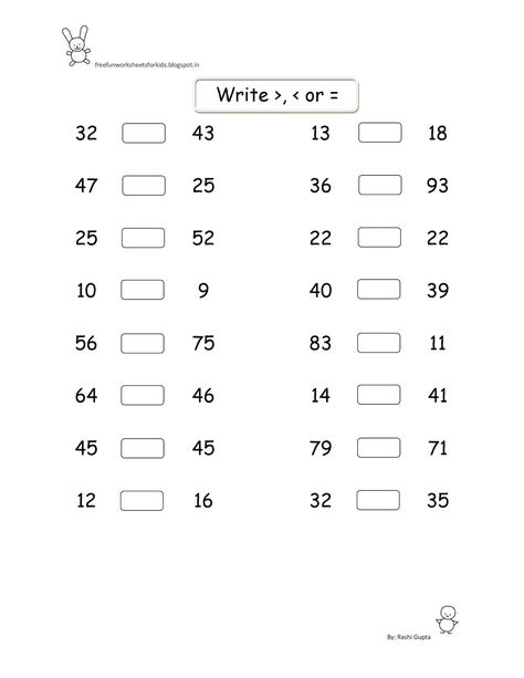 Greater Lesser Equal Worksheets, Maths Worksheet For Class 2, Basic Math Worksheets, Worksheet For Nursery Class, Maths Activity, Kindergarten Math Worksheets Addition, Maths Worksheet, Mental Maths, Mental Maths Worksheets