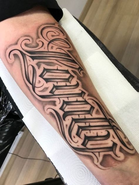 Shaded Lettering Tattoo, Typographic Tattoo, Loyalty Tattoo, Lettering Tattoos, Fonts Tattoo, Hard Tattoos, Tattoo Lettering Design, Script Tattoo, Tattoo Lettering Styles