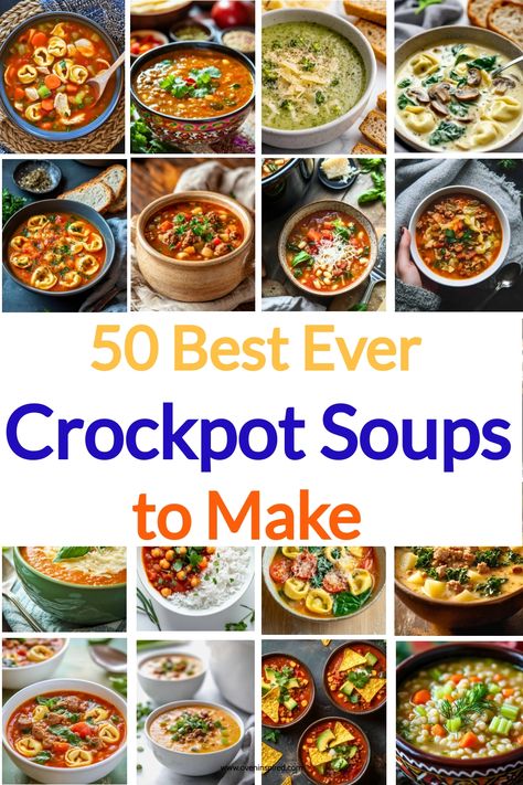 I remember when I first started using my crockpot, I was blown away by how easy it made everything. One busy weeknight, I tossed some ingredients together for a corn and potato chowder, and it turned out so delicious that it became a regular in my dinner rotation. That experience got me hooked, and now […] Easy Crock Pot Soup Recipes, Soups In A Crock Pot, Autumn Soups, Corn And Potato Chowder, Crock Pot Tortellini, Soups To Make, Healthy Crockpot Soup, Soup Night, Easy Crockpot Soup