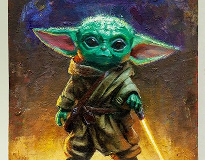 Check out new work on my @Behance profile: "Yoda Baby" http://be.net/gallery/181681943/Yoda-Baby Yoda Artwork, Painting Star Wars, Yoda Art, Star Wars Wall, Victoria Art, Star Wars Wall Art, Star Wars Painting, Star Wars Drawings, Oil Canvas