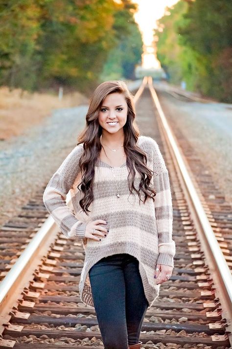 Rail Road Track Pictures, Senior Pictures Railroad Tracks, Railroad Senior Pictures, Senior Portraits Girl, School 2013, Senior Pictures Sports, Country Senior Pictures, Fall Senior Pictures, Senior Pictures Boys