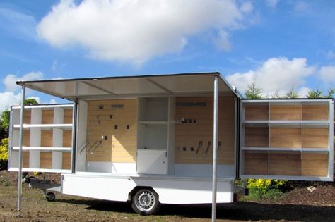 Caravan Shop, Mobile Fashion Truck, Truck Store, Mobile Shop Design, Mobile Library, Fashion Truck, Mobile Store, Farm Store, Craft Booth Displays