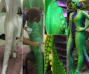 paint on Jacquard Dye-na-flow dye Lizard Costume, Costume Tutorial, Dragon Costume, Diy Kostüm, Painting Picture, Body Suits, Cosplay Tutorial, Cosplay Diy, Cosplay Tips