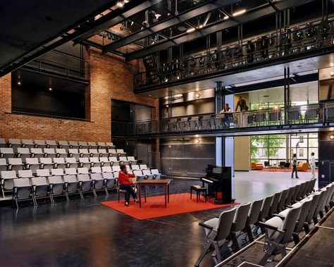 Theatre Architecture, Dance Studio Design, Experimental Theatre, Williams College, Classroom Interior, Theater Architecture, Studio Theater, Multipurpose Hall, Theatre School