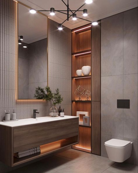 Latest Bathroom Tiles Design, Latest Bathroom Tiles, Wc Decoration, Beautiful Bathroom Decor, Bathroom Interior Design Modern, Bathroom Cabinets Designs, Modern Small Bathrooms, Luxury Master Bathrooms, Diy House Renovations