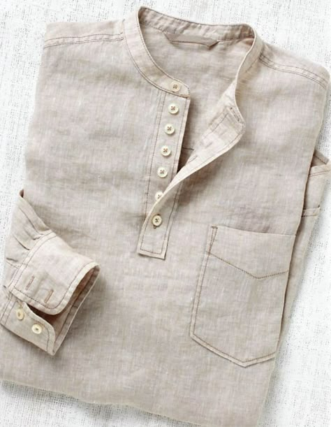 Lenin Shirts For Men, Linen Kurta Men, Collarless Shirt Men, Linen 2023, Linen For Men, Boys Kurta Design, Stylish Men Wear, Gents Kurta Design, Gents Kurta