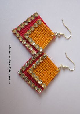 Jute Jewellery, Diy Fabric Jewellery, Rakhi Design, Quilling Earrings, Fabric Jewellery, Silk Thread Jewelry, Handmade Clay Jewelry, Fabric Earrings, Fiber Jewelry