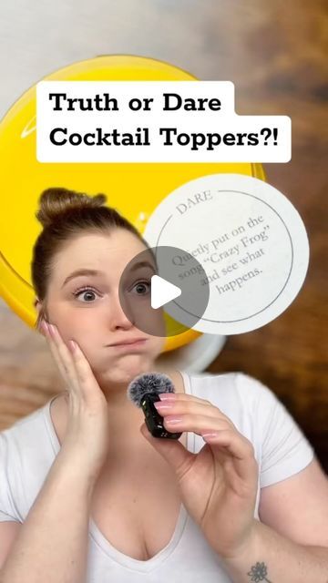 17K views · 1.4K likes | Lynea D'Aprix on Instagram: "Truth or Dare Cocktail Toppers - a fun new game for your wedding or party 🍸 #partyactivities #weddingactivities #weddinggame #partygame #birthdaygame" Cocktail Toppers, Edible Cocktails, Drink Topper, Cocktail Hour Wedding, Truth And Dare, Truth Or Dare, Wedding Activities, Wedding Drink, New Game