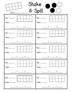 Shake And Spill, Compose And Decompose Numbers, Friends Of 10, Sped Resources, Math Things, Pre Primary, Math Magic, Eureka Math, Daily 3