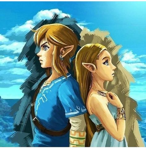 Breath Of The Wild Oc, Zelda Oc, Link And Zelda, Princesa Zelda, Bd Art, Japanese Logo, Hyrule Warriors, Zelda Art, Legend Of Zelda Breath