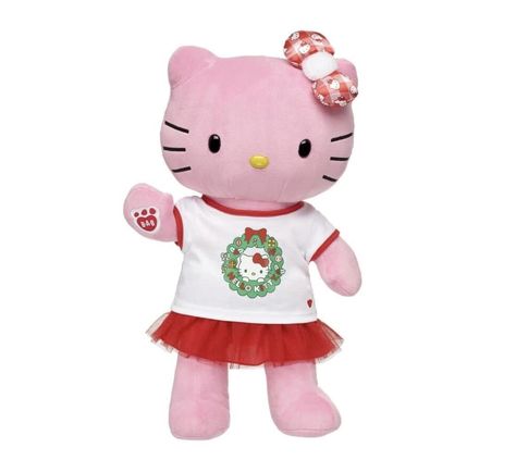 Build A Bear Hello Kitty, Hello Kitty Build A Bear, Bear Hello Kitty, Hello Kitty Gifts, Cardboard Shipping Boxes, Hello Kitty Bow, Hello Kitty Christmas, Holiday Bows, Hello Kitty Plush