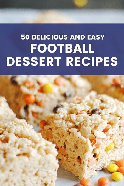 Looking for the best treats to make for game day? Look no further as we have here 50 delicious and easy football dessert recipes that are sure to make your game day more fun. Football Party Food Desserts, Football Desserts Easy, Football Themed Party Food, Football Food Desserts, Football Party Desserts, Football Dessert, Football Themed Desserts, Football Themed Food, Football Desserts