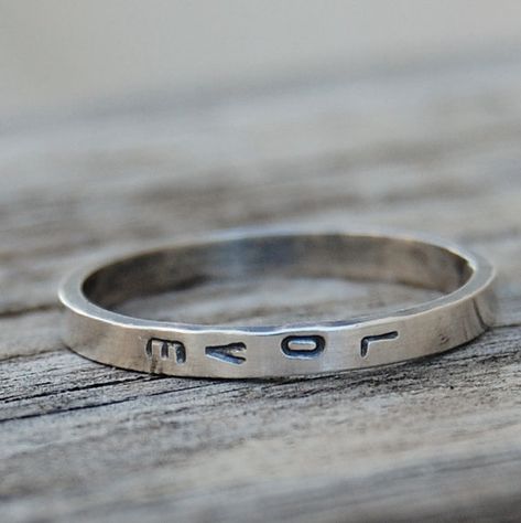 Stamped Ring, Hand Stamped Ring, Stamped Rings, Custom Ring, Cute Rings, Thumb Rings, Stamped Jewelry, Rings Simple, Ring Silver