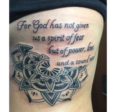 2 Timothy 1 7 Tattoo, Mind Tattoo, 7 Tattoo, Love Sound, 2 Timothy 1 7, Tattoo Inspiration Men, Spirit Of Fear, Sound Mind, 2 Timothy