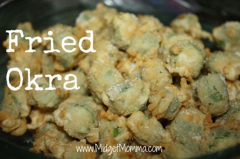 Fried Okra     http://www.midgetmomma.com/?p=59032 Fried Okra Recipe, Southern Fried Okra, Okra Recipe, Fried Okra, Okra Recipes, Cooking Easy, Comfort Food Southern, Southern Cooking, Favorite Side Dish