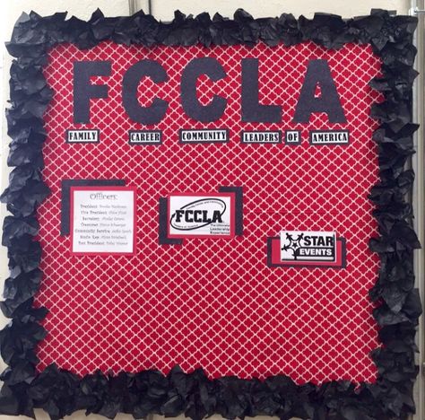 FCCLA by Cassy Temaat (not complete yet) Fccla Poster Ideas, Fccla Bulletin Boards, Fccla Ideas, Fascinating Womanhood, Fcs Classroom, Facs Classroom, High School Bulletin Boards, Poster Idea, Family And Consumer Science