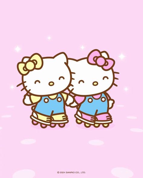 Hello Kitty on X: "Let the good times roll 🛼💕 #NationalExerciseDay https://t.co/ipZEq9CIlK" / X Sick Hello Kitty, Mimi Sanrio, Mimmy Hello Kitty, Hello Kitty And Mimi, Hello Kitty Best Friends, Mimmy White, Geometry Project, Sanrio Core, Geometry Projects