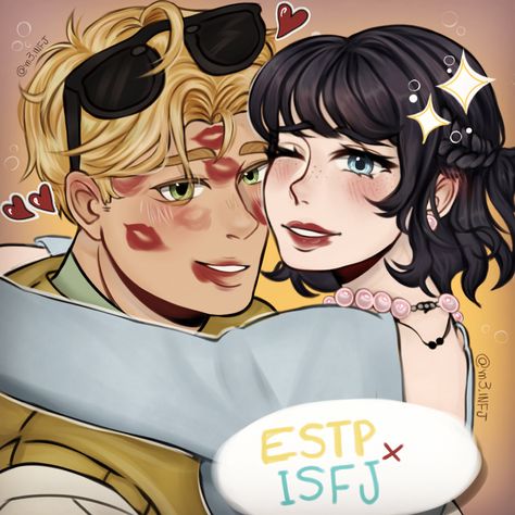 isfj x estp Isfj And Estp Fanart, Isfj X Enfp Ship, Estp X Isfj Couple, Esfp X Isfj, Isfj X Estp Fanart, Isfj Ships, Isfj X Estp, Estp X Isfj, Isfj Fanart