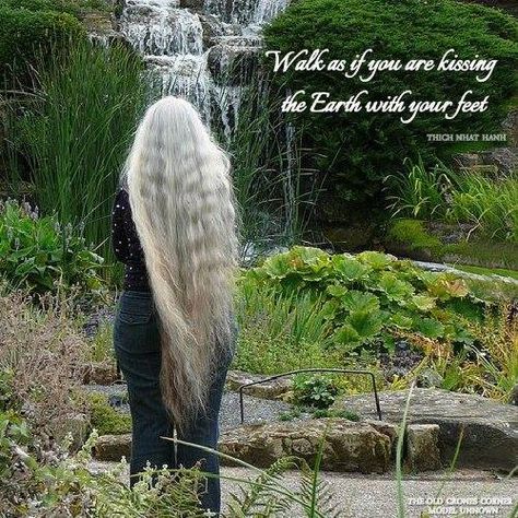 Grey/Silver hair is the most beautiful of all and that is way it is saved for last... don't cover it up, it is a GIFT... Long Silver Hair, Woman With Long Hair, Beautiful Gray Hair, Silver Foxes, Silver Grey Hair, Natural Gray Hair, Water Fall, Long Gray Hair, Going Gray