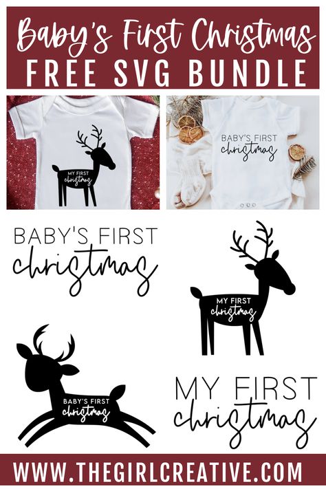 Diy Baby's First Christmas Ornament, Christmas Onsies, Minimalist Mama, First Christmas Svg, Zero Nightmare Before Christmas, Design Bundles Svg, Buffalo Plaid Christmas Tree, Svg Bundles, Minnie Christmas