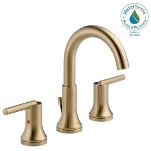 Enhance your commercial bathroom with this Delta Trinsic Widespread High-Arc Bathroom Faucet in Champagne Bronze with Metal Pop-Up. Delta Trinsic Champagne Bronze, Gold Bathroom Faucet, Delta Trinsic, Gold Bathroom, Delta Faucets, Champagne Bronze, Widespread Bathroom Faucet, Bath Faucet, Faucet Handles