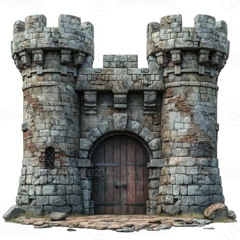 Castle Construction, 3d Castle, Castle Exterior, Castle Illustration, Small Castles, Medieval Tower, Perspective Drawing Architecture, Scandinavian Architecture, Warhammer Terrain