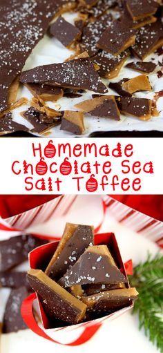 Chocolate Sea Salt Toffee! What hostess wouldn't want this as a gift?! #DIY #homemade #food