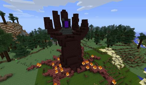 Minecraft Nether Decorations, Nether Portal, Minecraft Statues, 4 Panel Life, Minecraft Structures, Bangunan Minecraft, Minecraft Medieval, Minecraft Room, Minecraft Furniture