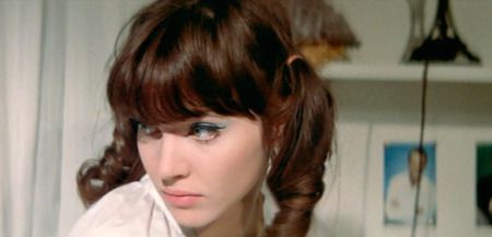 Anna Karina, Brown Hair, A Woman, Hair, Blue, White