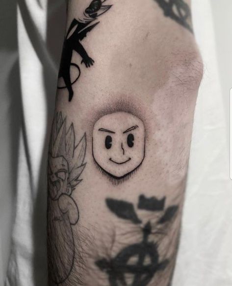 Deku Hand Scar Tattoo, Anime Reference Tattoo Ideas, Mob Physco Tattoo Ideas, Anime Tattoos Mha, Small My Hero Academia Tattoo, My Hero Tattoo Ideas, Easy Anime Tattoos, Small Anime Tattoos For Men, Small Tattoos Anime