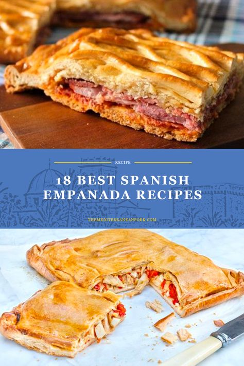 Spanish Empanadas Spain On A Fork Recipes, Spanish Empanadas Recipe, Empenada Recipe, Vegetarian Empanadas Recipe, Spanish Empanadas, Recipes From Spain, Empanada Recipes, Empanadas Recipe Dough, Savoury Pastry