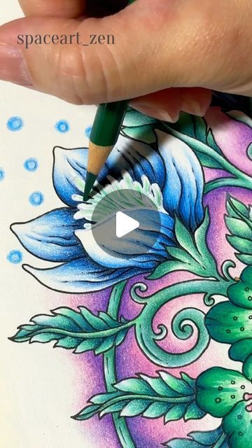 Adult Coloring Techniques, How To Color Flowers With Color Pencils, Sequence Background, Coloring Book Tutorials, Coloring Flowers With Colored Pencils, Secret Garden Coloring Book Finished, Coloring With Colored Pencils, Colored Pencil Lessons, Colouring Tutorial