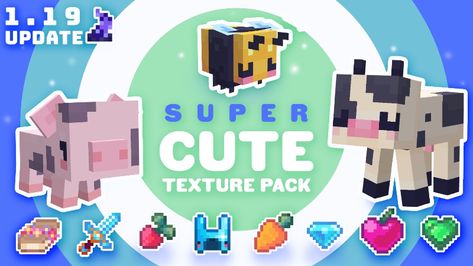 Super Cute in Minecraft Marketplace | Minecraft Minecraft Animal Mods, Minecraft Cute Mods, Minecraft Mods Java, Aesthetic Minecraft Mods, Minecraft Create Mod, Cute Minecraft Mods, Kawaii Minecraft, Marketplace Minecraft, Minecraft Resource Packs