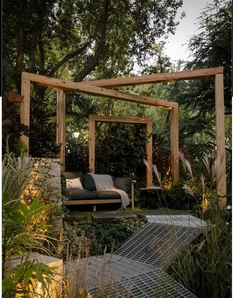 Landscape Construction, Garden Show, Outdoor Gardens Design, Pergola Patio, Garden Trellis, Garden Structures, Back Garden, Dream Garden, Garden Planning