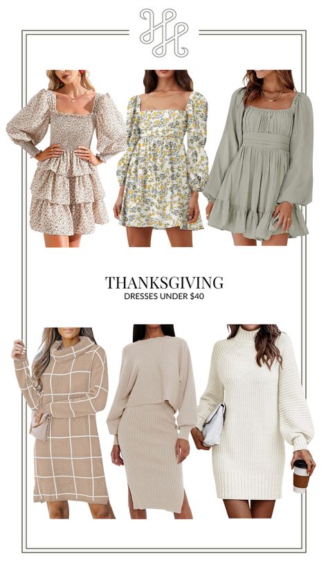 Long Sleeve Dress Amazon, Casual Mini Dress With Ruffle Sleeves For Fall, Flowy Long Sleeve Mini Dress For Fall, Thanksgiving Dresses, Fall Beige Mini Dress With Ruffles, Thanksgiving Outfit Sweater Dress, Casual Thanksgiving Pregnancy Dresses, Teen Spring Outfits, Long Sleeve Dress Outfit