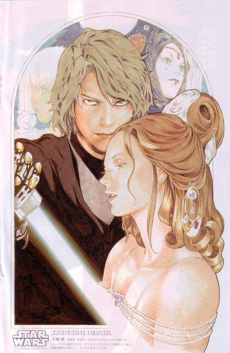 1980x3036 (15%) Takeshi Obata, Anakin Vader, Anakin And Padme, Star Wars Anakin, Cuadros Star Wars, Manga Artist, Arte Inspo, Arte Sketchbook, Star Wars Art