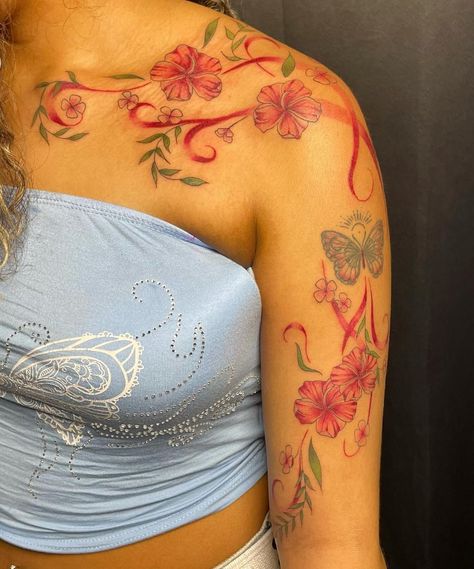 Tattoo Upper Arm Women, Arm Women, Tattoo Upper Arm, Shoulder Sleeve Tattoos, Hand Tattoos For Women, Arm Sleeve Tattoos, Cute Tattoos For Women, Upper Arms, Cute Tattoos