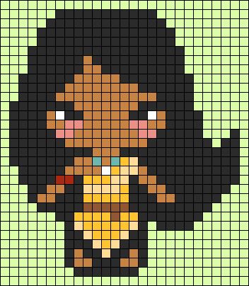 Alpha Knot, Grid Art, Pixel Drawing, Disney Pocahontas, Melty Beads, Kids Crochet, Bead Pattern, Alpha Pattern, Alpha Patterns