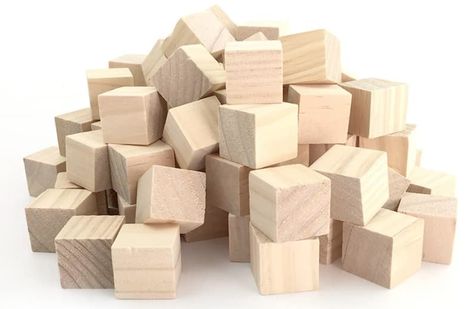 Keep learning fun with these great 1 inch wooden blocks. You can use these for math, spelling, sorting, and so much more. Versatile for the classroom too! Jenga Blocks, Wooden Building Blocks, Wood Block Crafts, Unfinished Wood Crafts, Alphabet Blocks, Wooden Cubes, Wood Craft, Photo Blocks, Mod Podge