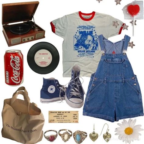 Overall Shorts And Tights, 1980s Fashion Inspiration, Style Inspo Board, Slasher Summer Outfits 80s, Stranger Things Outfits Inspiration, 80s Slasher Outfits, 80s Slasher Aesthetic Outfits, Coming Of Age Outfits, Summer Outfits 80s Style