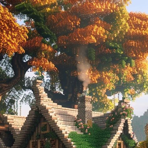 The Middle Earth Journey on Instagram: "I’m in love with this 😍  Tom Bombadill’s House (Minecraft + Lotr)  #minecraft #thelordoftherings #themiddleearthjourney" The Hobbit Minecraft, Lord Of The Rings Minecraft Builds, Hobbit Holes Minecraft, Minecraft Lord Of The Rings, Lord Of The Rings Minecraft, Lotr Locations, Lotr Minecraft, Minecraft Middle Earth, Minecraft Plans